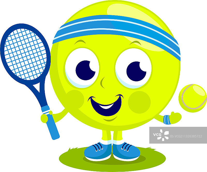 打网球的网球角色图片素材