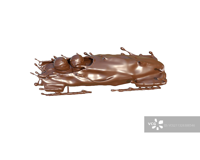 巧克力质感无舵雪车图片素材