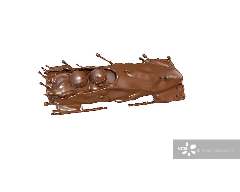 巧克力质感无舵雪车图片素材