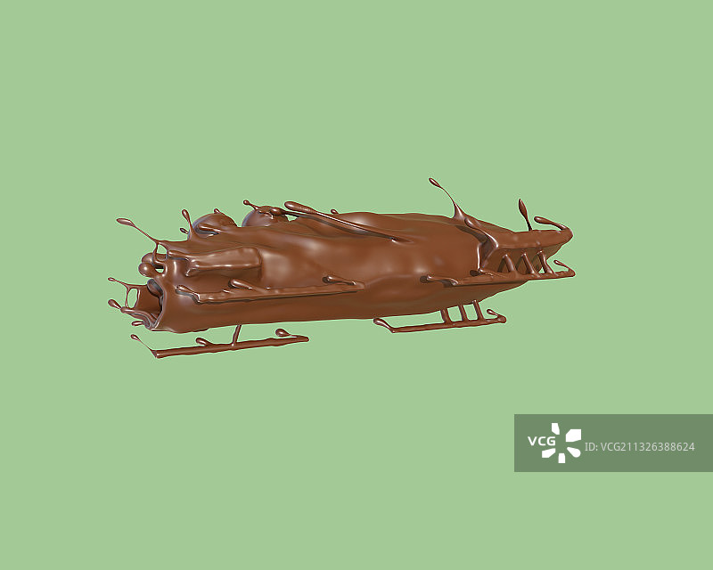 巧克力质感钢架雪车图片素材