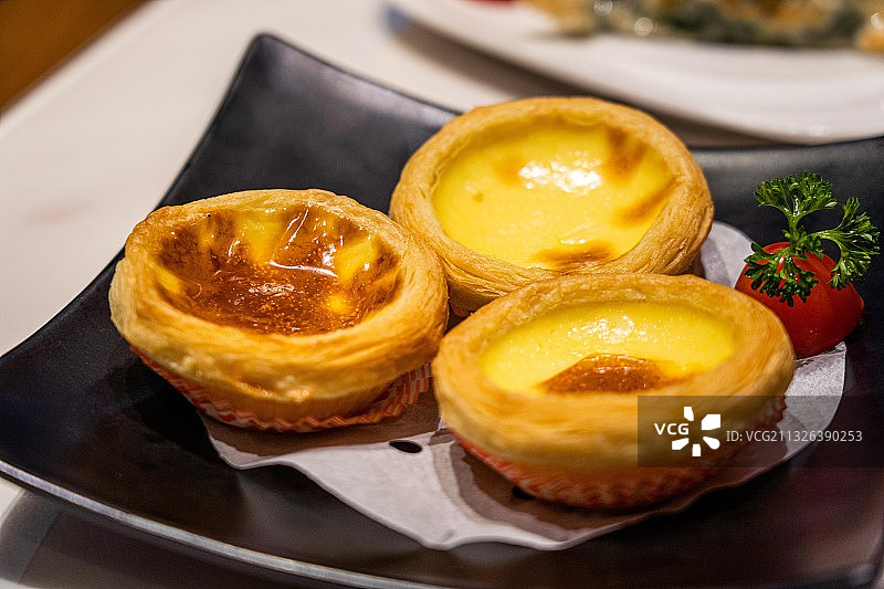 澳门特色甜点小吃葡挞蛋挞图片素材