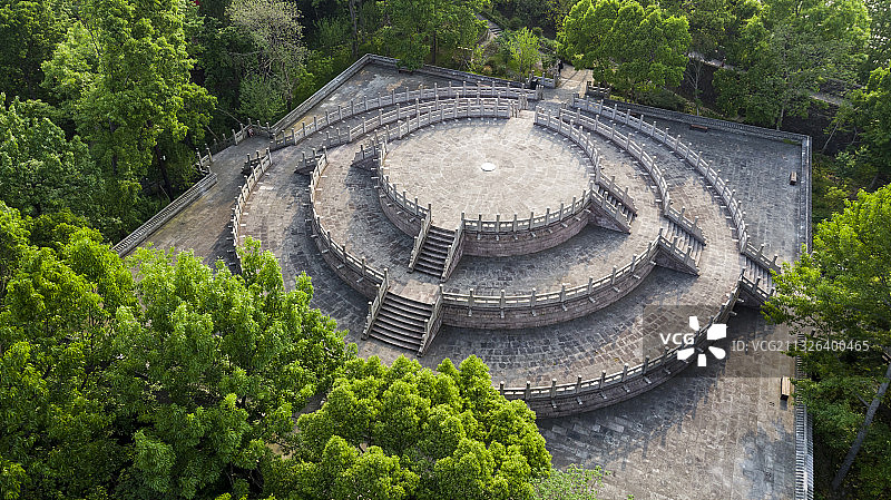 浙江台州临海府城城墙山顶天台图片素材