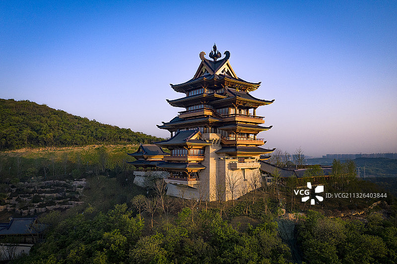 南京园博园紫东阁图片素材