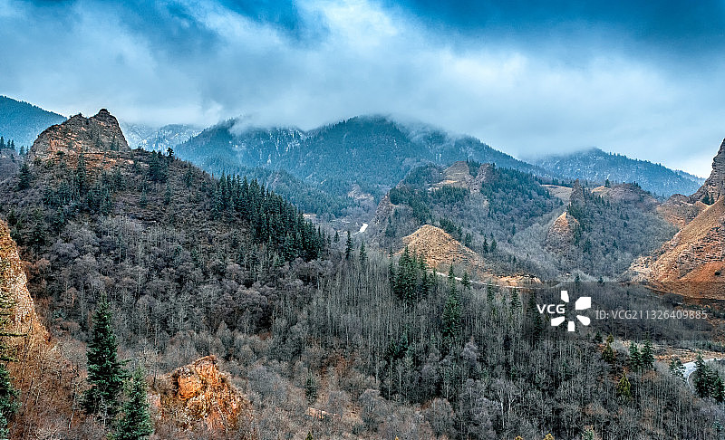 青海黄南.坎布拉国家地质公园景区图片素材