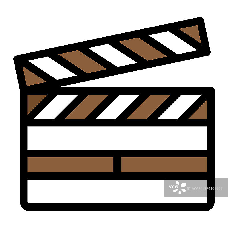 电影场记板图标符号图片素材
