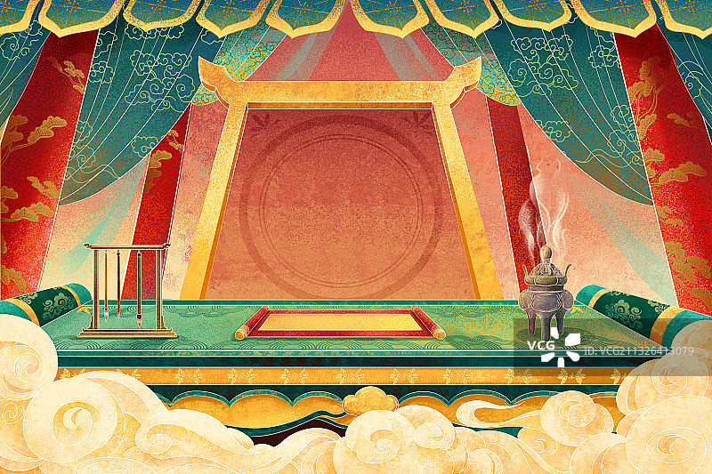 中国风国潮场景图片素材