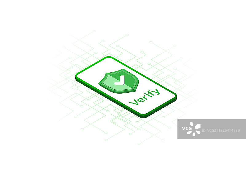 屏幕手机上的验证图标已批准图片素材