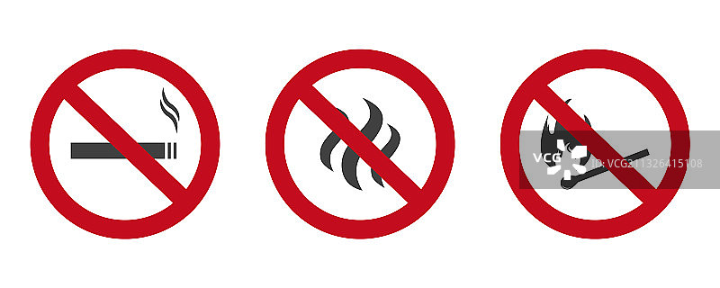 禁止吸烟和明火图片素材
