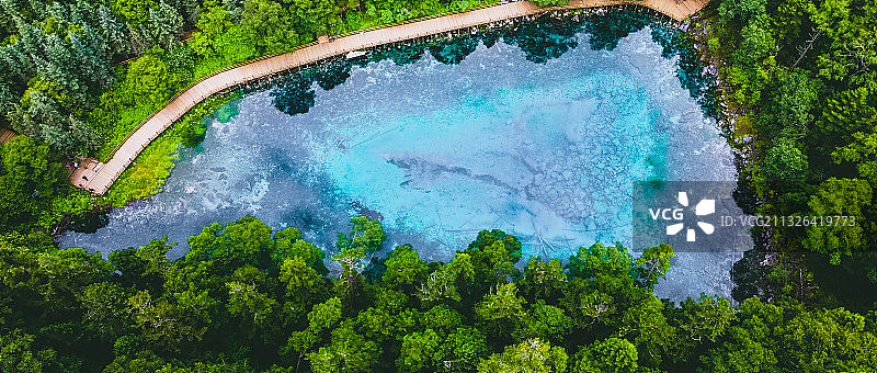 九寨沟国家级自然保护区——五彩池图片素材