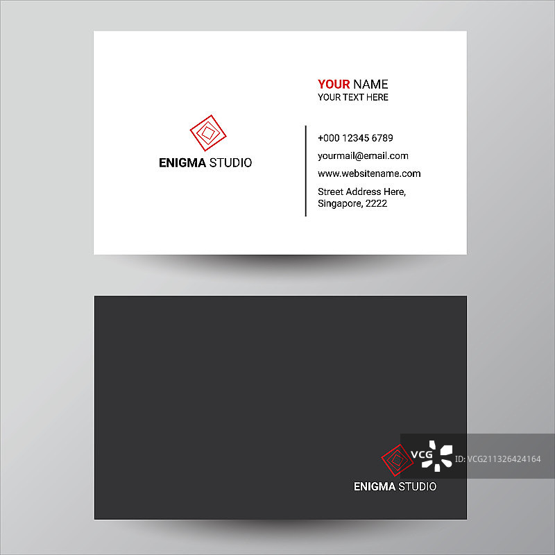 简约名片设计模板图片素材