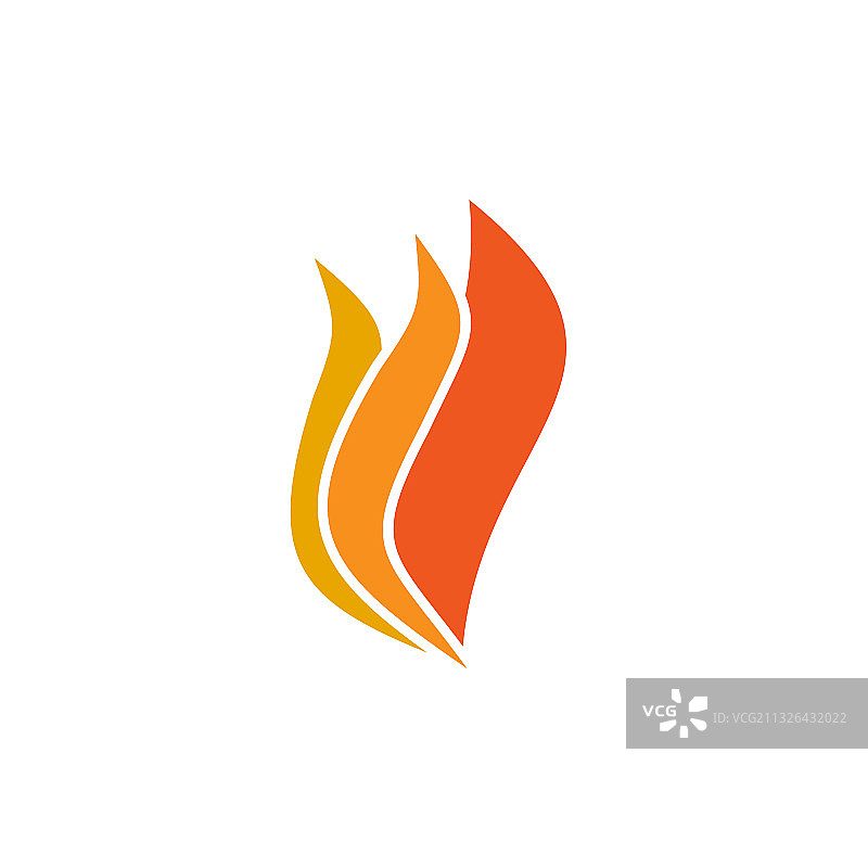 火焰图标标志设计模板图片素材