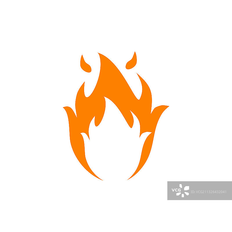 火焰图标标志设计模板图片素材
