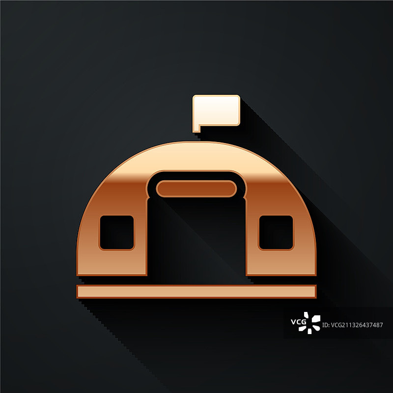 金色军营站图标图片素材