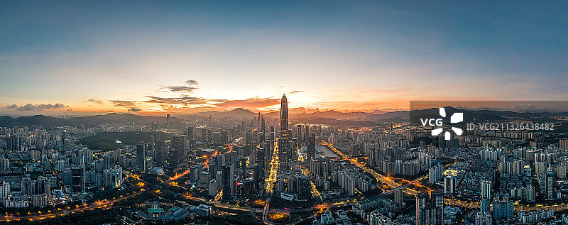 深圳城市天际线图片素材