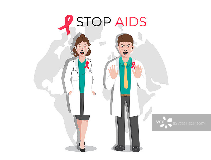 世界艾滋病日医生公益宣传图片素材