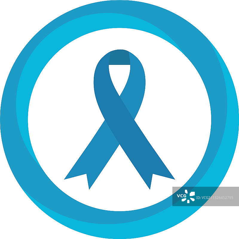 圆形框架蓝色丝带活动图片素材