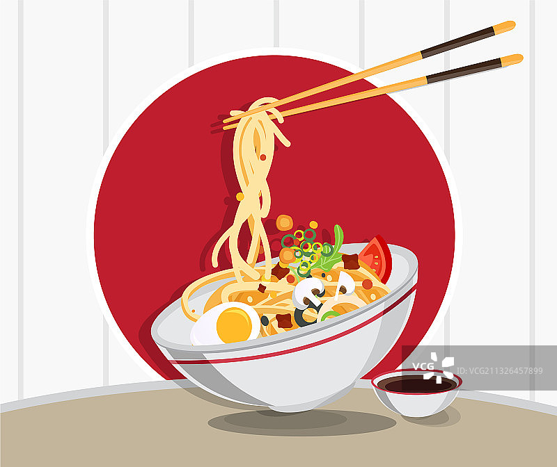 传统中国风味汤面图片素材