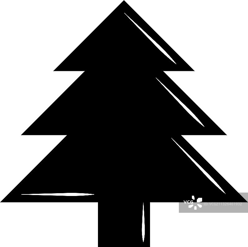 树木自然植物剪影图标图片素材