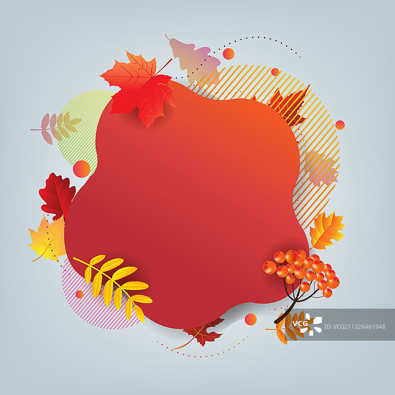 秋季banner和秋叶图片素材