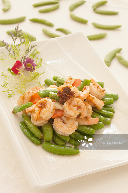 中餐美食清炒虾仁图片素材