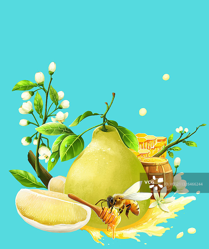 蜂蜜柚子茶图片素材