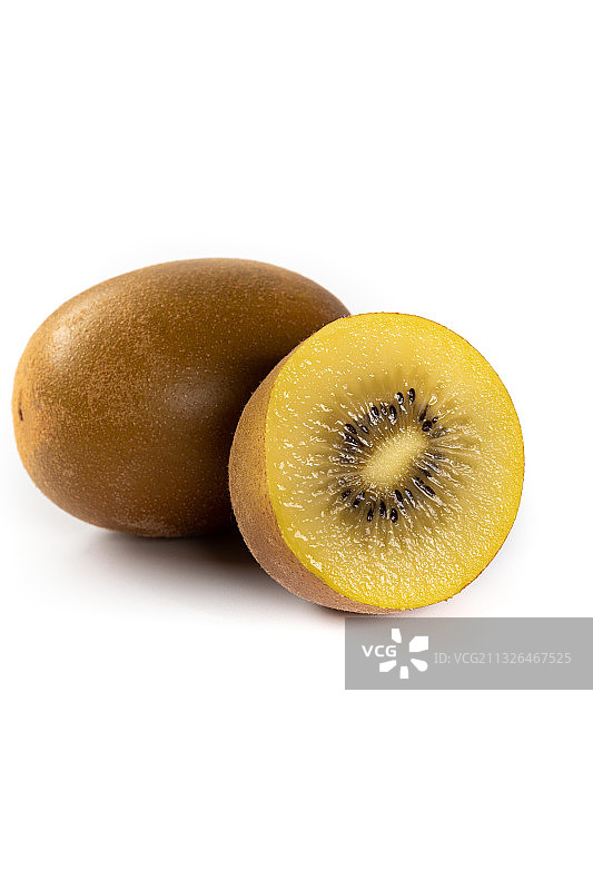 白色背景上的奇异果图片素材