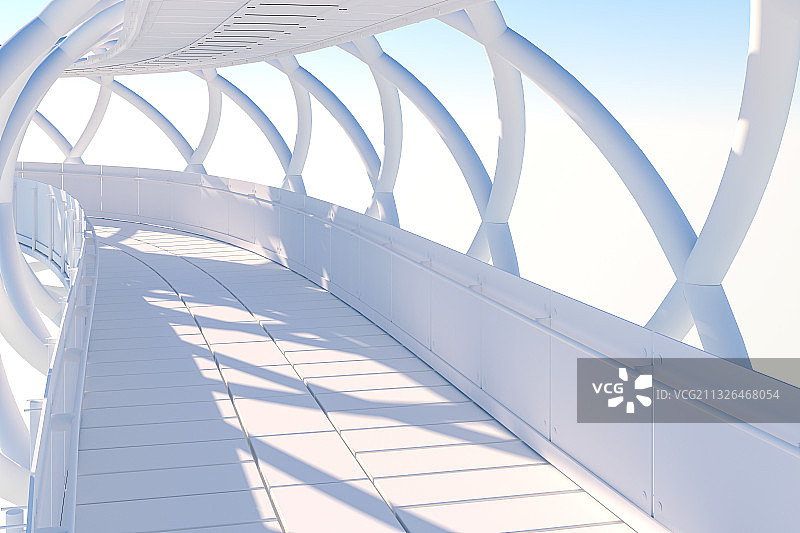 3D现代抽象几何空间背景图片素材