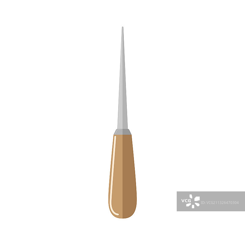 白色背景上的锥子图片素材