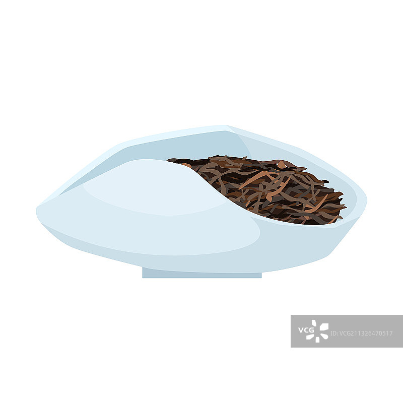 茶荷与普洱茶：中式茶道图片素材