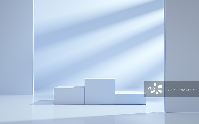 白色产品展台三维图形图片素材
