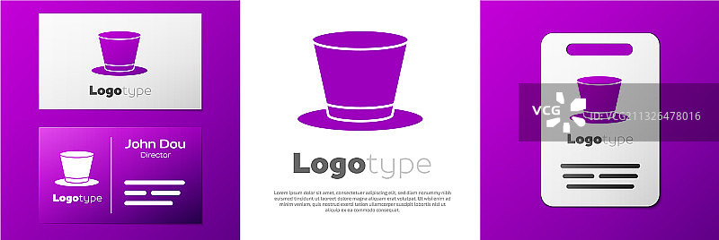 圆筒礼帽图标图片素材