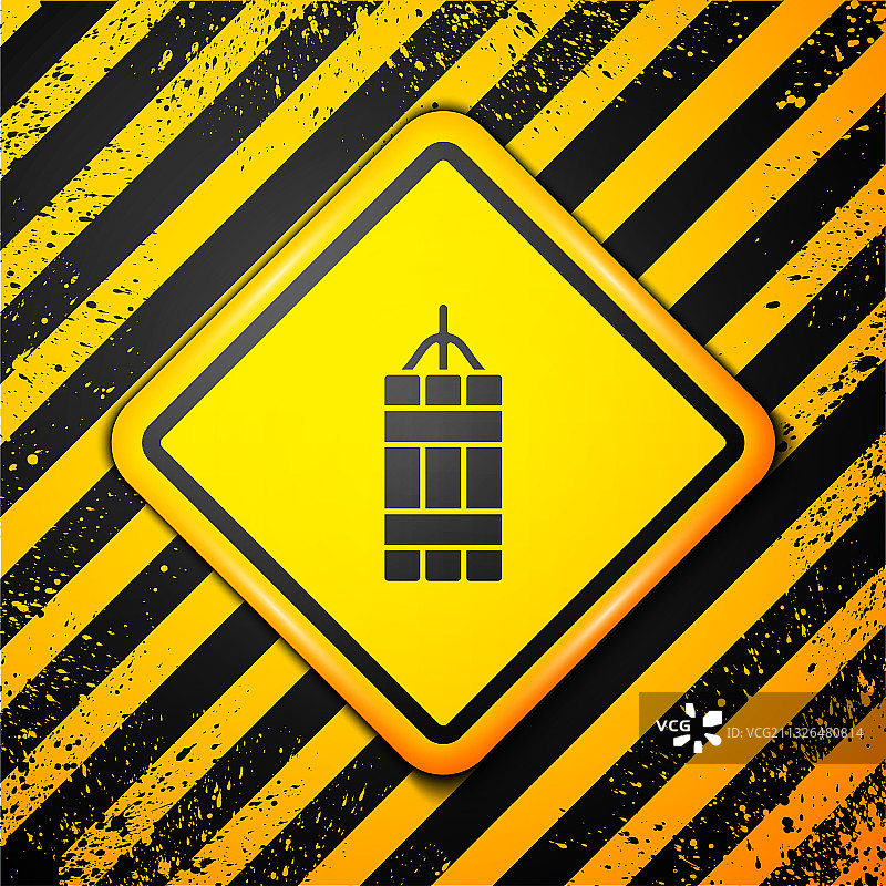 黑色炸药图标图片素材