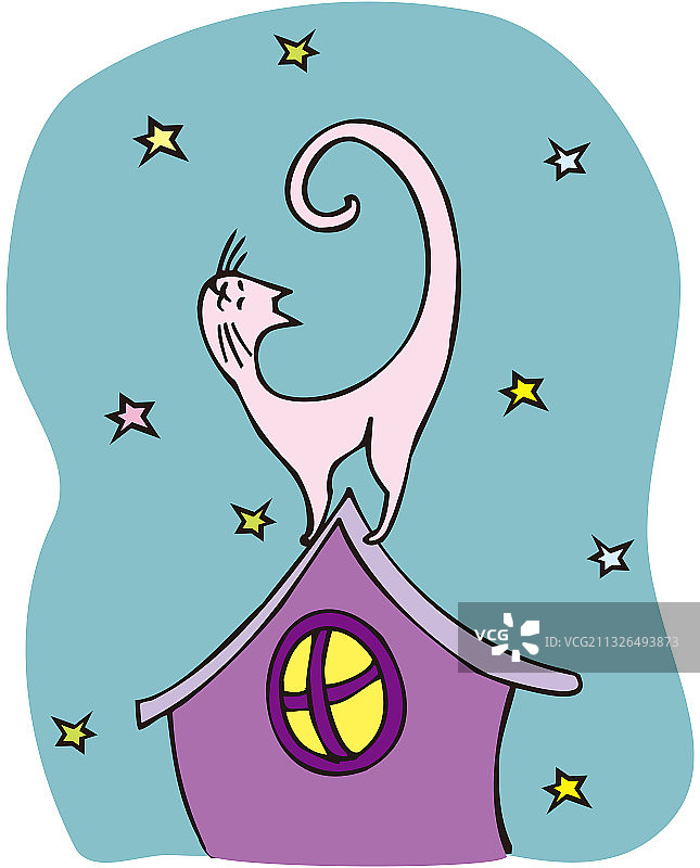 卡通猫图片素材