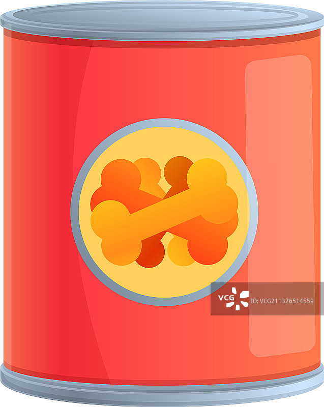 犬类狗粮卡通风格图标图片素材