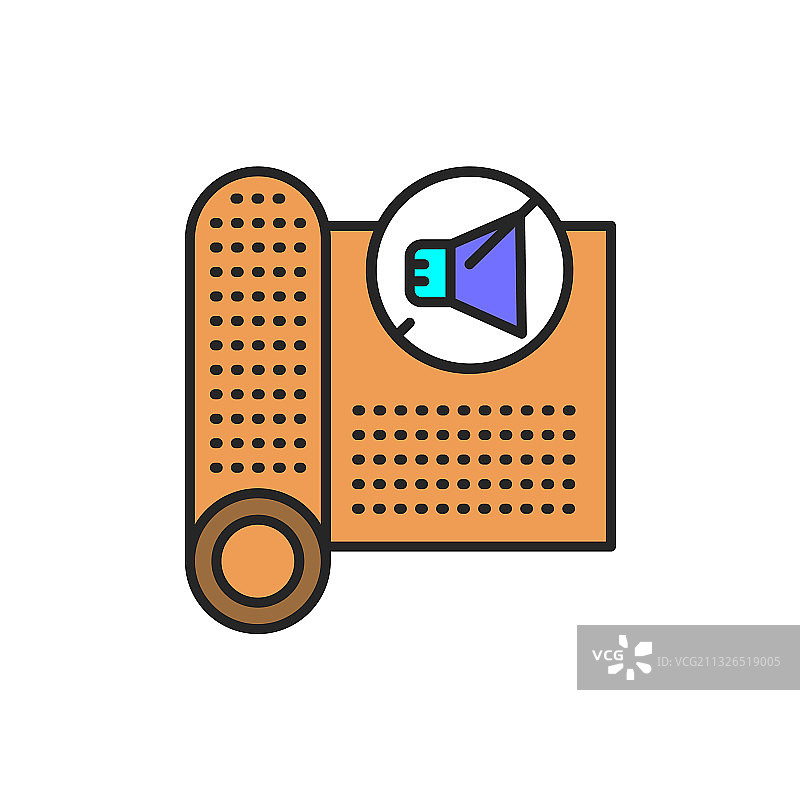 声音材料颜色线条图标图片素材