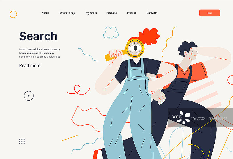 商业主题搜索网页模板图片素材
