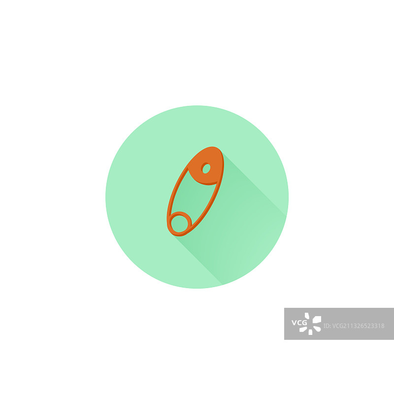 彩色扁平风格衣夹图标图片素材