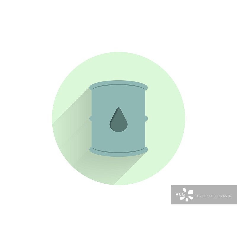 彩色扁平油桶容器图标图片素材