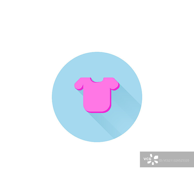 彩色扁平风格衬衫图标图片素材