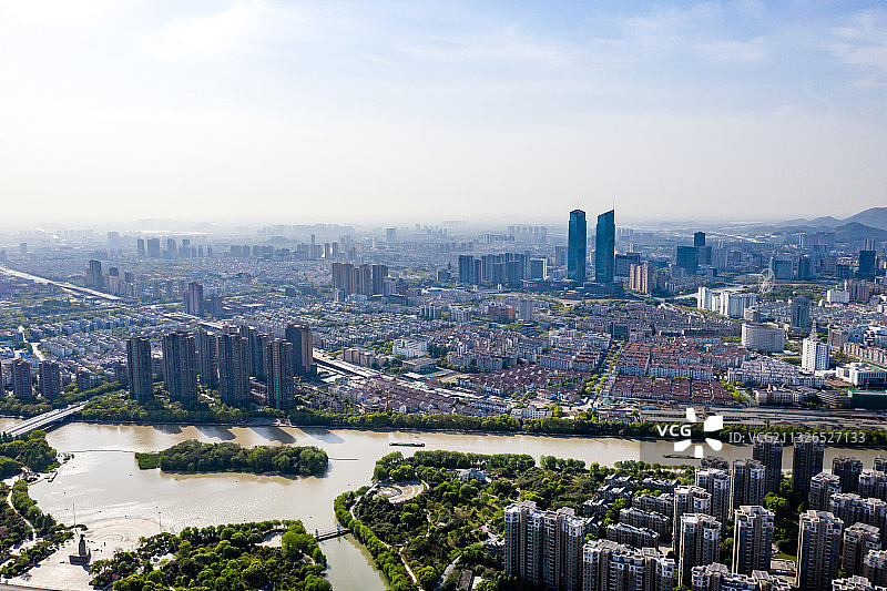 湖州市吴兴区城市风光图片素材