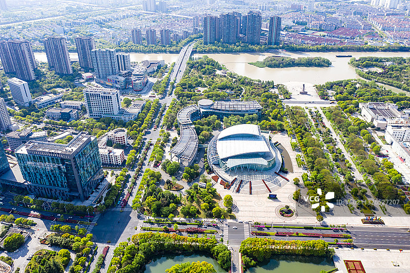 湖州市吴兴区城市风光图片素材