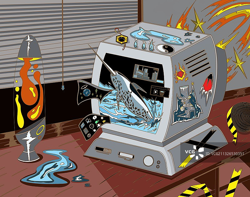 赛博朋克计算机图片素材