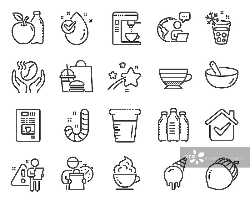食物饮品图标集（含咖啡图标）图片素材
