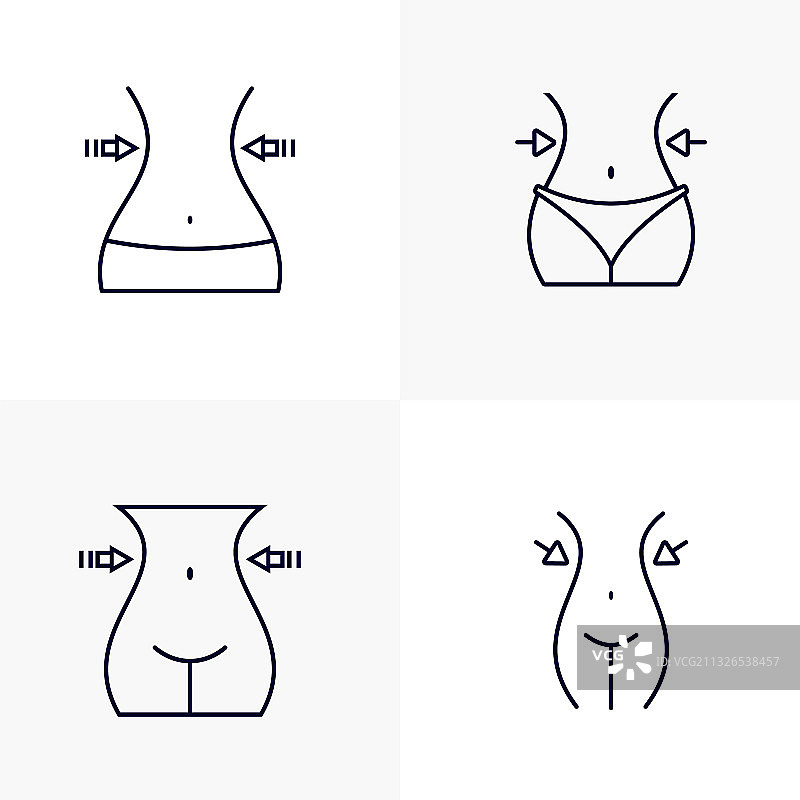 腹部、运动女性设计健身图片素材