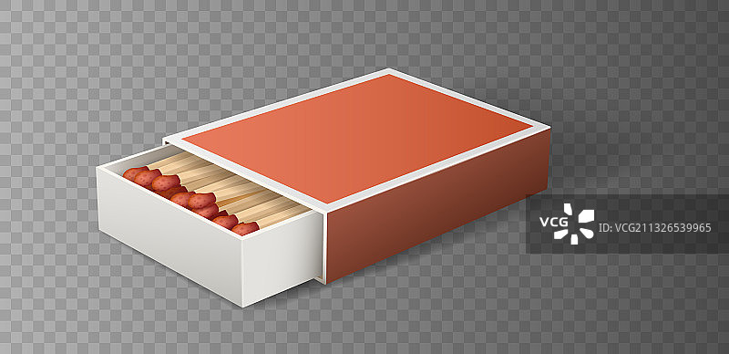 逼真的3D火柴盒图片素材