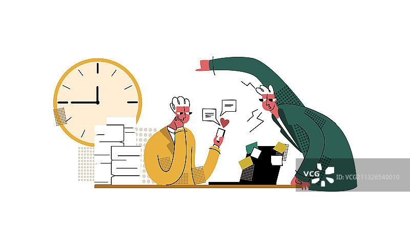 拖延症与依赖电子产品图片素材