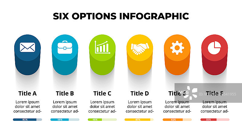 3D透视信息图演示图片素材