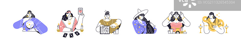 占卜师预测未来图片素材