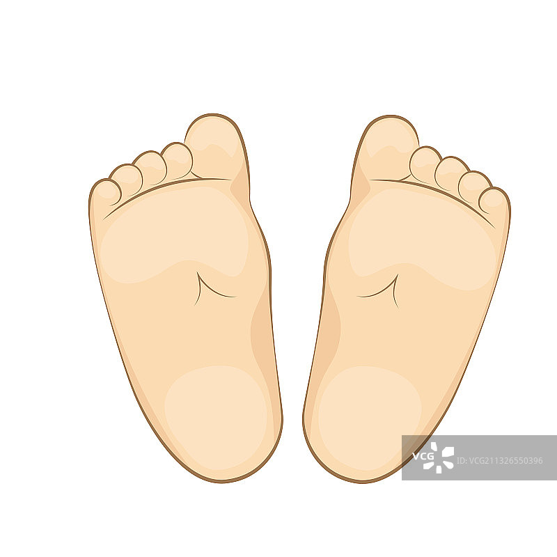 一个婴儿的鞋底图片素材