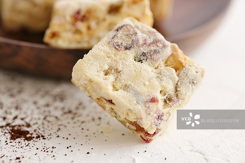 雪花酥图片素材